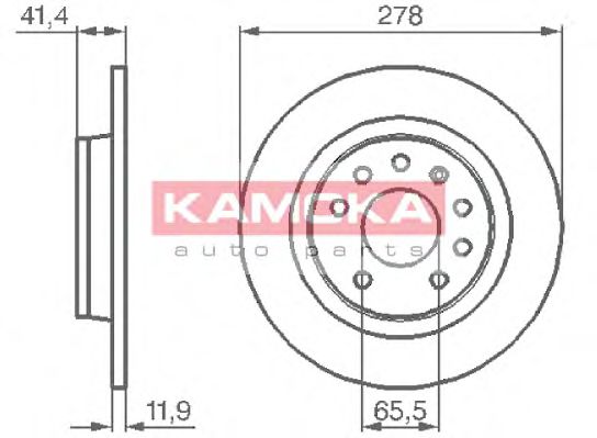 Гальмiвнi диски Opel Signum/Vectra C 02-09 ABS арт. 1032576