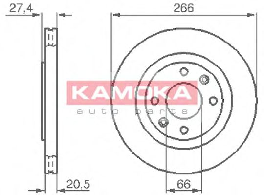 Гальмiвнi диски CITROEN BERLINGO 97-/XSARA 97-05/PEUGEOT 206 99-/306 93-01 DELPHI арт. 103384