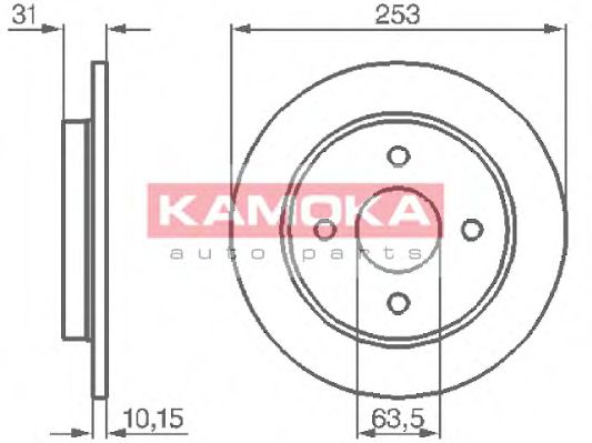 Гальмiвнi диски FORD FOCUS 98-04 BOSCH арт. 103562