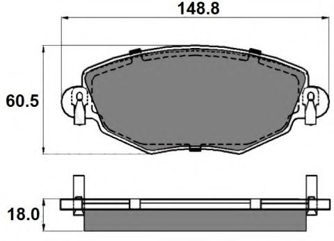 Гальмівні колодки пер. Mondeo III/Jaguar X-TYPE 00- (Bosch) BREMBO арт. NP2011