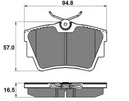 Гальмівні колодки зад. Trafic/Vivaro 01- BREMBO арт. NP2023