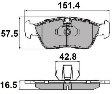 Гальмівні колодки пер. BMW 3 (E36/E46) 90-09 (ATE) DELPHI арт. NP2050