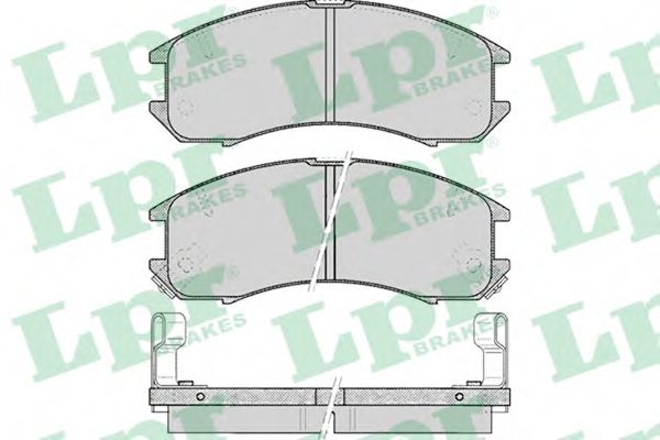 Колодка гальм. диск. MAZDA 626 передн. (вир-во LPR) ROADHOUSE арт. 05P036