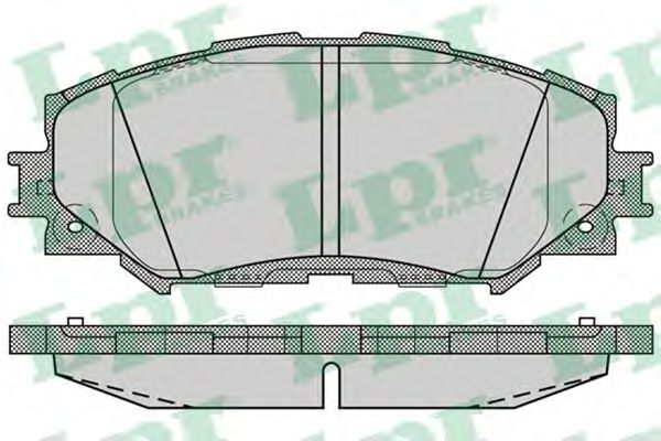 Колодка гальм. диск. TOYOTA AURIS, RAV 4 передн. (вир-во LPR) TOKO CARS арт. 05P1258