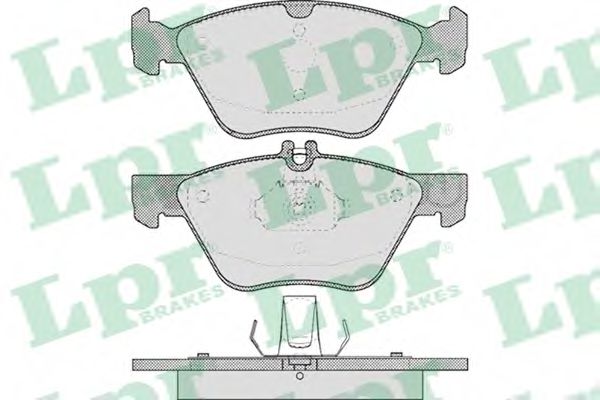 Колодка гальм. диск. MB E-CLASS (W210) передн. (вир-во LPR) ABE арт. 05P406