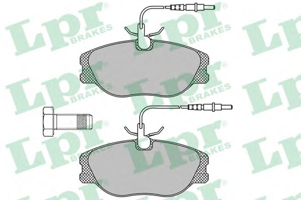 Колодка гальм. диск. FIAT SCUDO, PEUGEOT 806 передн. (вир-во LPR) ABS арт. 05P498