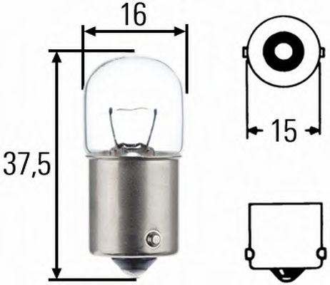 HELLA R5W 12V5W автолампа BOSCH арт. 8GA002071121