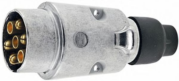 Електричний роз’єм (закручений, кількість контактів: 7, форма штекера: круглий, мама/папа, 25А, 12В)