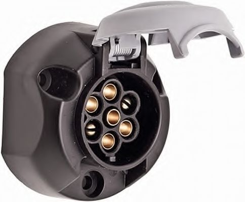 Розетка, кількість штифтів/кількість активних штифтів 7, 6/24В, 16/25А CASE  DEUTZ  LAND ROVER  MANITOU  MERCEDES  SAME  SCHMITZ