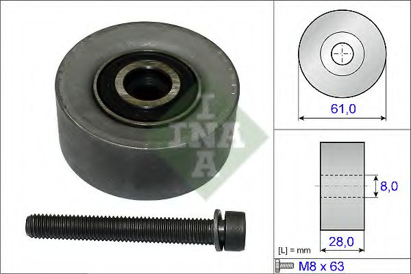 Паразитний / Провідний ролик, зубчастий ремінь SKF арт. 532047210