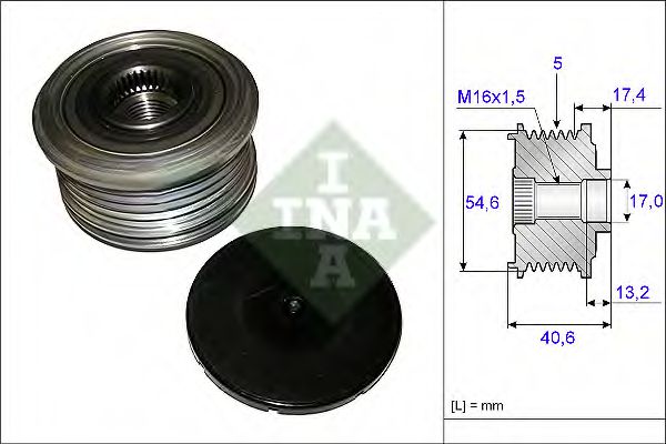 Механізм вільного ходу генератора SKF арт. 535010910