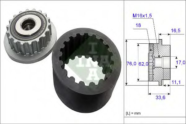 Шків генератора FEBIBILSTEIN арт. 535018610