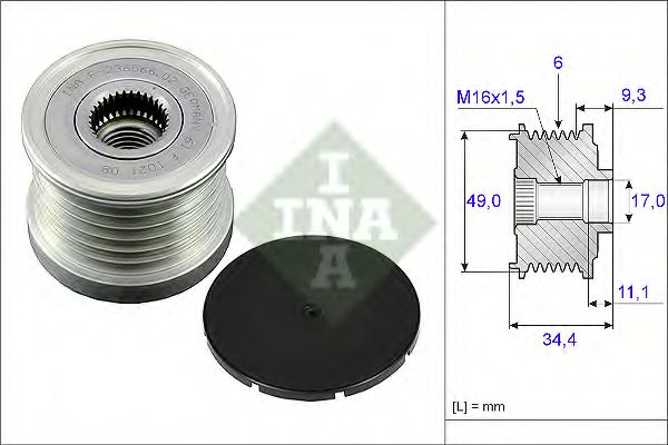 Шків генератора IJS GROUP арт. 535007510