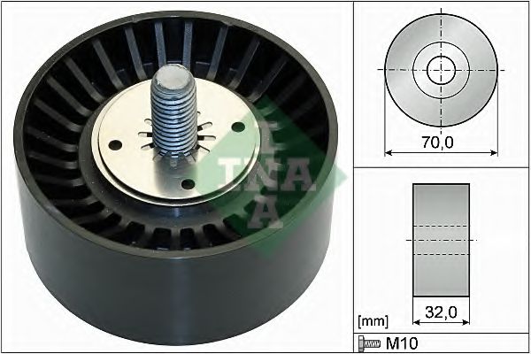 Паразитний / провідний ролик, поліклиновий ремінь SKF арт. 532073510