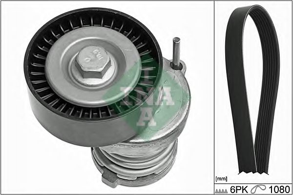 Комплект поліклиновий (ремінь+ролики) SKF арт. 529010310