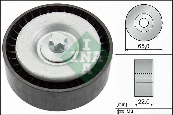 Ролик обвідний поліклінового ременя (Вир-во INA) SKF арт. 532066710