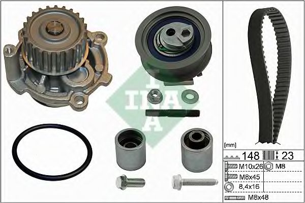 Водяний насос + комплект зубчатого ременя SKF арт. 530044532