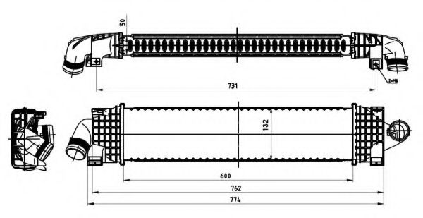 Iнтеркулер Ford Mondeo/Focus 1.6-2.5D 03- NISSENS арт. 30870