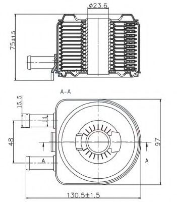 радіатор оливний NISSENS арт. 31735