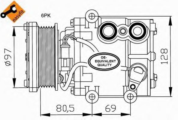 Компресор NISSENS арт. 32401