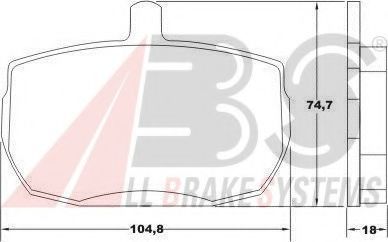 Гальмівні колодки пер. Transit -86 BLUEPRINT арт. 36124