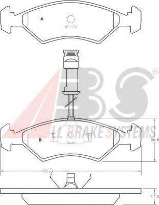 Гальмiвнi колодки дисковi BOSCH арт. 36459