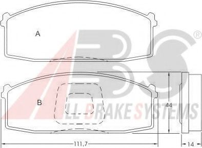 Гальмiвнi колодки дисковi JAPANPARTS арт. 36484