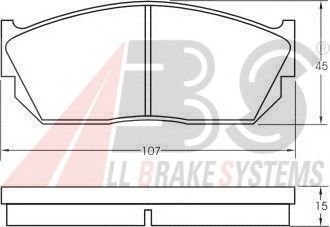 Гальмiвнi колодки дисковi TOKO CARS арт. 36495