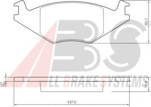 Гальмівні колодки пер. Golf/Ibiza/Jetta/Passat/Polo (78-03) BREMBO арт. 36539