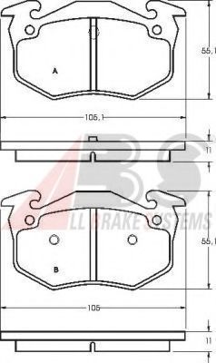 Гальмiвнi колодки дисковi BOSCH арт. 36580