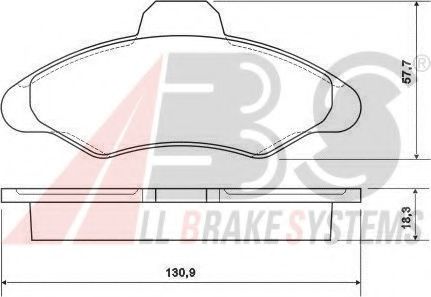 Гальмівні колодки пер. Escort/Orion (90-01) BOSCH арт. 36709