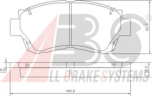 Гальмiвнi колодки дисковi TOKO CARS арт. 36713