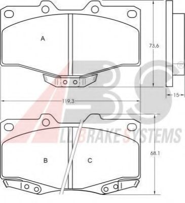 Гальмiвнi колодки дисковi BOSCH арт. 36724