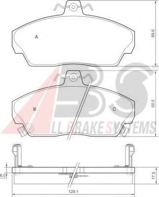 Гальмiвнi колодки дисковi TOKO CARS арт. 36746