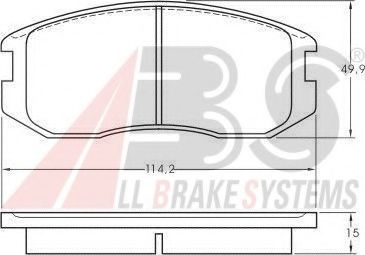 Гальмiвнi колодки дисковi TOKO CARS арт. 36772