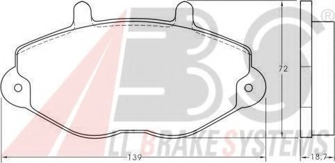 Гальмiвнi колодки дисковi BREMBO арт. 36785