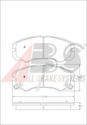 Гальмiвнi колодки дисковi JAPANPARTS арт. 36793