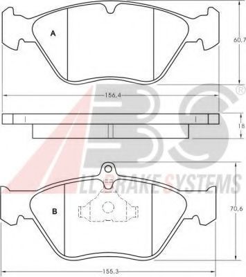 Гальмівні колодки пер. Vectra A/Omega B 92-05 (ATE) ROADHOUSE арт. 36805