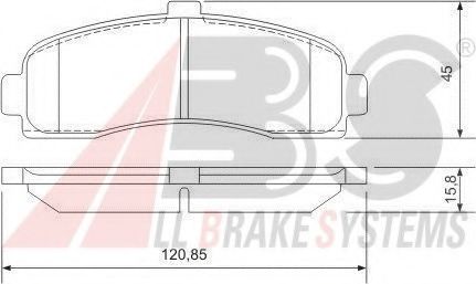 Гальмiвнi колодки дисковi TOKO CARS арт. 36848