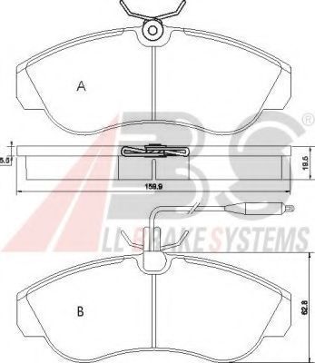 Гальмівні колодки пер. Ducato/Boxer 94-02 (1.8t) ICER арт. 36884