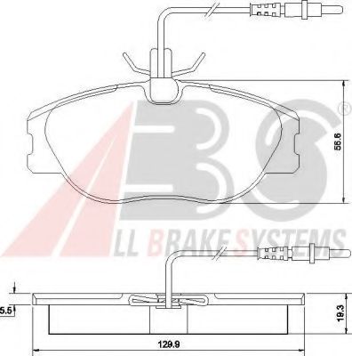 Гальмiвнi колодки дисковi TOKO CARS арт. 36899