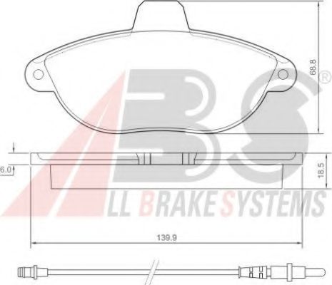 Гальмiвнi колодки дисковi TOKO CARS арт. 36911