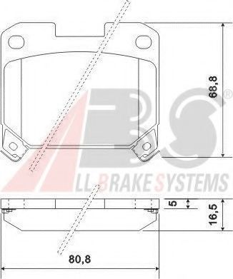 Гальмiвнi колодки дисковi JAPANPARTS арт. 36936