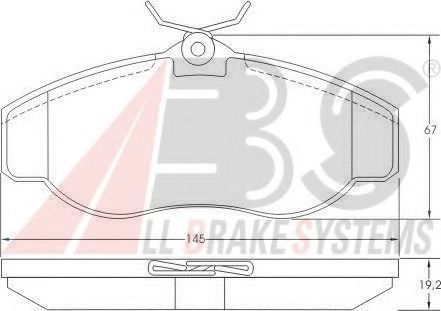 Гальмiвнi колодки дисковi BOSCH арт. 36941