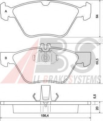 Гальмiвнi колодки дисковi BOSCH арт. 36943