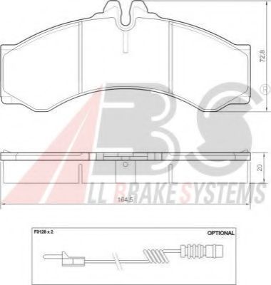 Гальмівні колодки Sprinter/LT 96-06 (спарка)/Vario 2.9TD TRW арт. 37000