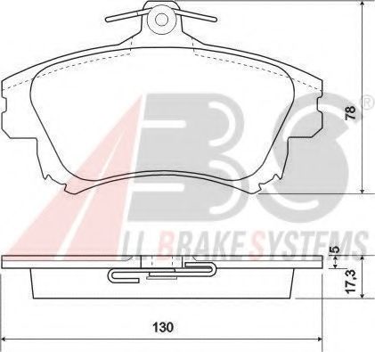 Гальмівні колодки пер. S40/V40 95-04 NIPPARTS арт. 37020