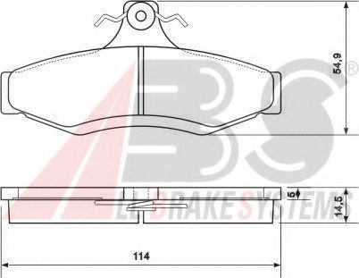 Гальмівні колодки зад. Astra/Leganza/Nubira/Orion/Vectra (96-05) BOSCH арт. 37054