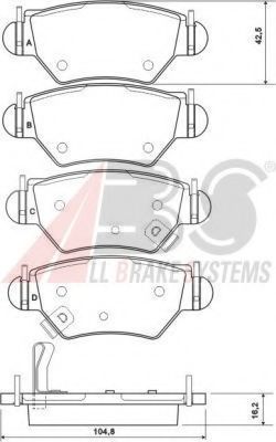 Гальмiвнi колодки дисковi BREMBO арт. 37059