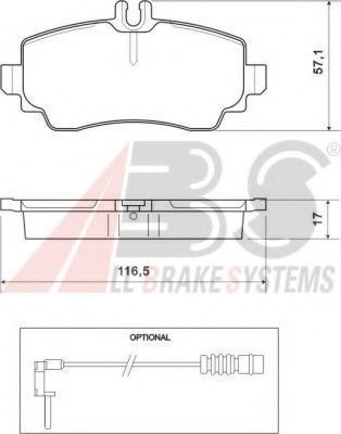 Гальмівні колодки пер. W168 97-05 VALEO арт. 37078